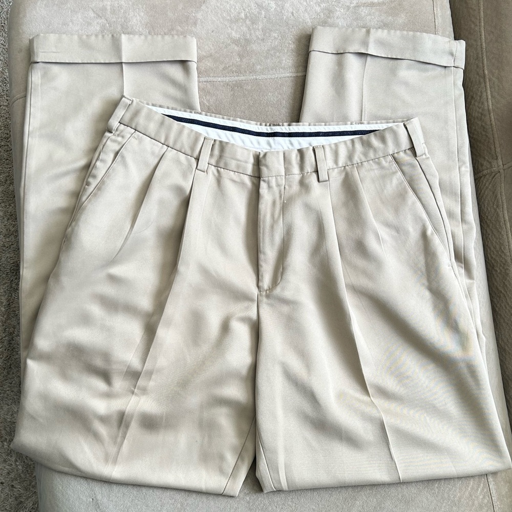 Dockers Men's Pleated Chino Pants - Cream